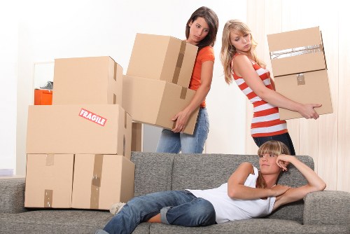 Efficient home moving process in progress